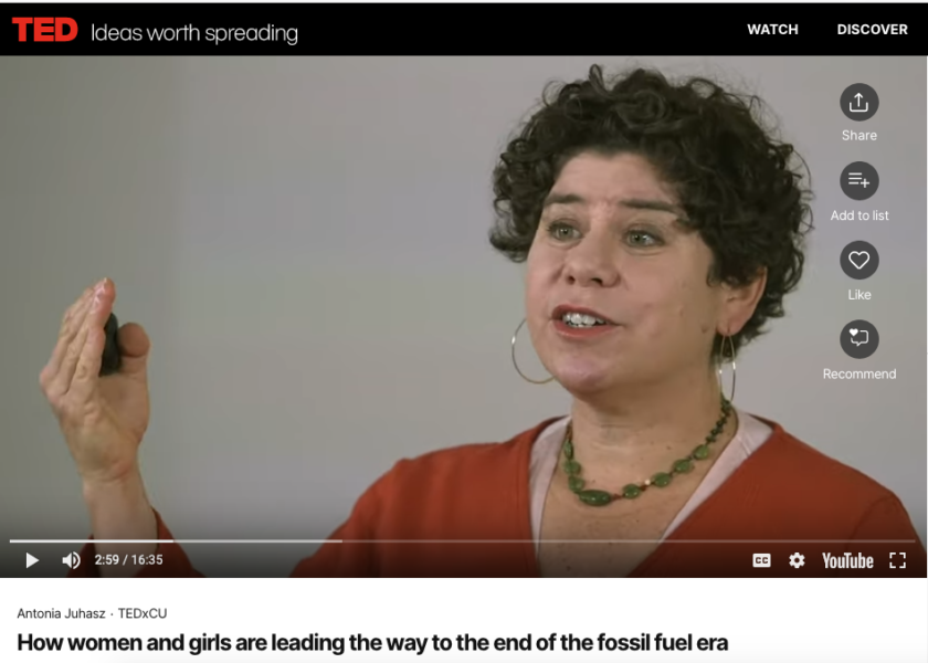 “How Women and Girls are Leading the Way to the End of the Fossil Fuel Era” Logo