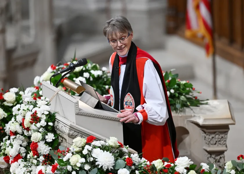 Selfies and a Standing Ovation: Sermon Taking on Trump Draws Supporters to D.C. Cathedral