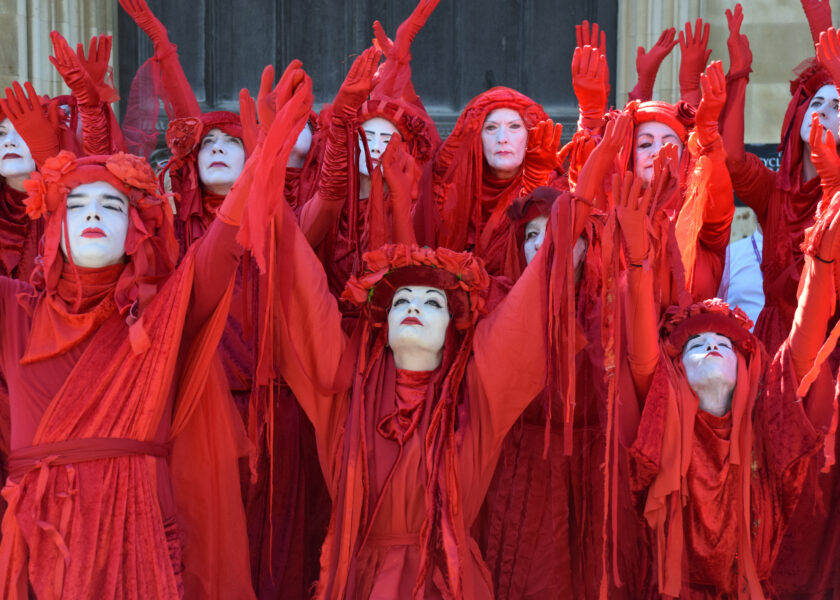 U.K. Activists Stage Mock Funeral for 1.5°C Climate Target